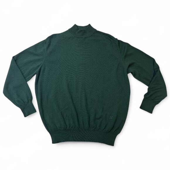 Valentino Studio Men’s XL 52 Merino Wool Mock Neck Sweater Italy Luxury Designer - Picture 2 of 16